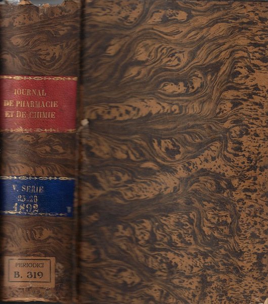 Journal de pharmacie et de chimie V série tome 25-26 … | Immagine principale