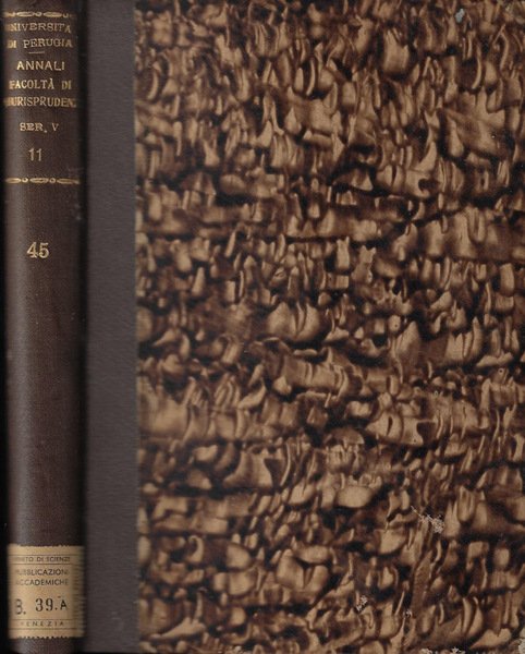 Annali della facoltà di Giurisprudenza R. Università degli studi di … | Immagine principale