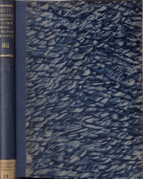 Atti dell'Accademia di Scienze Morali e Politiche in Napoli Volume … | Immagine principale