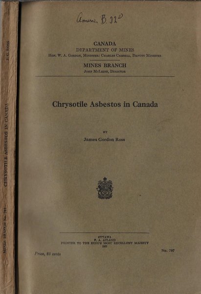 Chrysotile Asbestos in Canada