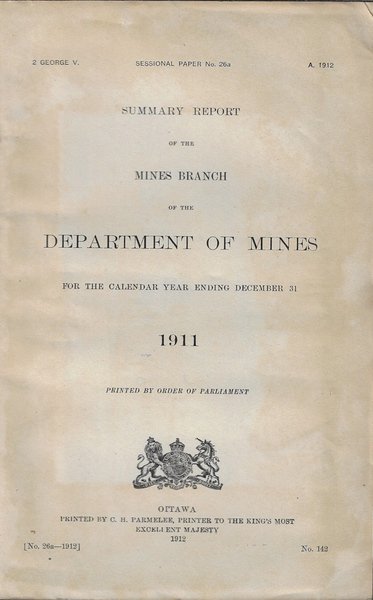 Summary report of the Mines Branch of the department of …