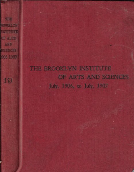 The Brooklyn Institute of arts and sciences Vol 19 july … | Immagine principale