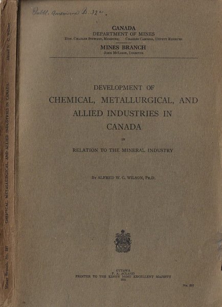 Development of chemical, metallugical, and allied industries in Canada | Immagine principale
