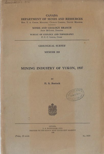 Mining industry of Yukon, 1937 | Immagine principale