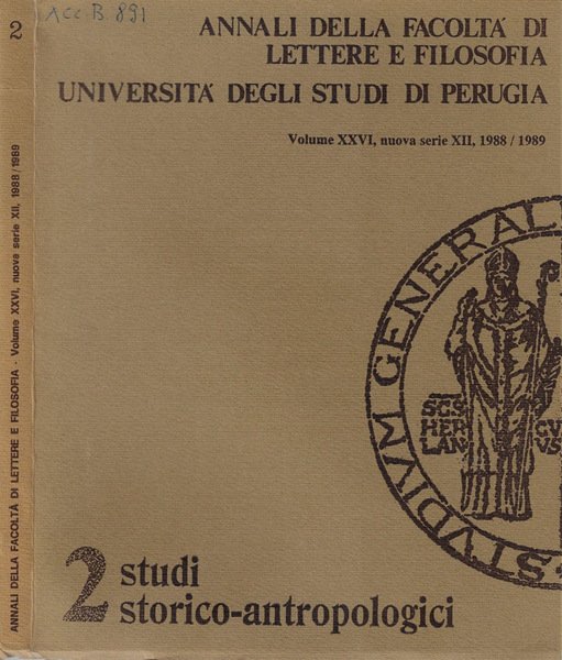 Annali della facoltà di lettere e filosofia Università degli studi … | Immagine principale