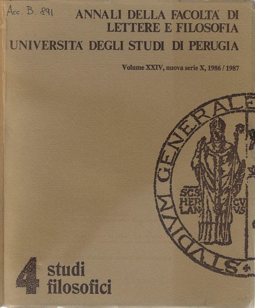 Annali della facoltà di lettere e filosofia Università degli studi … | Immagine principale