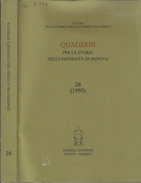 Quaderni per la storia dell'Università di Padova 28 (1995)