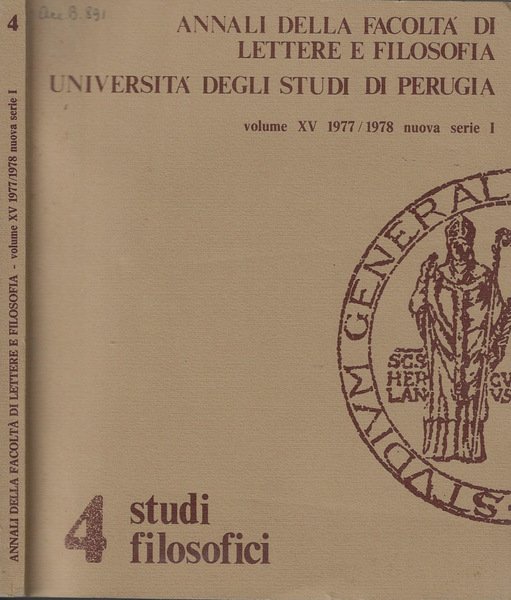 Annali della facoltà di lettere e filosofia Università degli studi … | Immagine principale