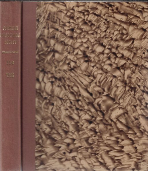 Proceedings of the American Philosophical Society Volume 110 1966 (annata … | Immagine principale