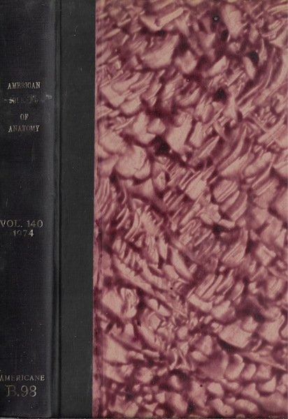 The american journal of anatomy Vol. 140 1974 | Immagine principale