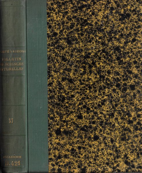 Bulletin de la Société Vaudoise des sciences naturelles Vol. 57 …