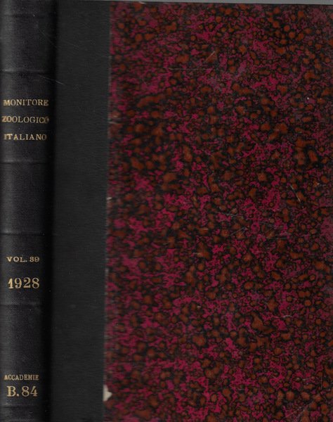 Monitore zoologico italiano anno XXXIX 1928