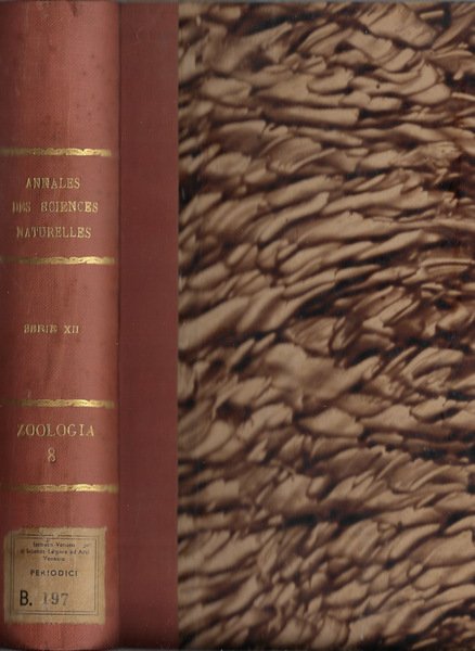 Annales des sciences naturelles zoologie et biologie animale 12° série …