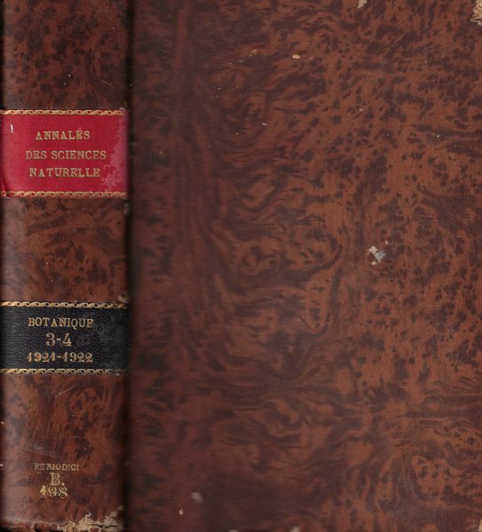 Annales des sciences naturelles botanique X série tome III-IV 1921-1922 | Immagine principale