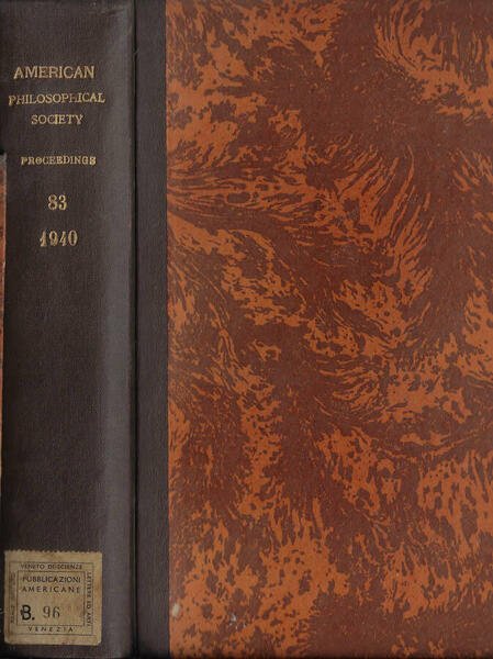 Proceedings of the American Philosophical Society held at Philadelphia for …