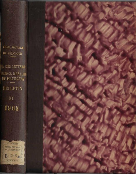 Academie Royale de Belgique bulletin de la classe des lettres …