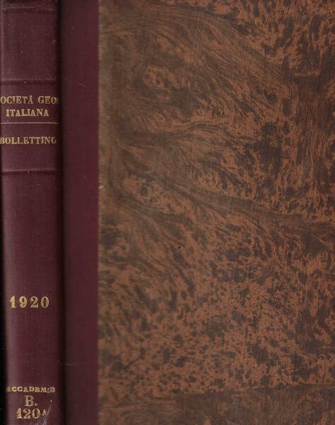 Bollettino della Reale Società Geografica Italiana anno 1920 | Immagine principale