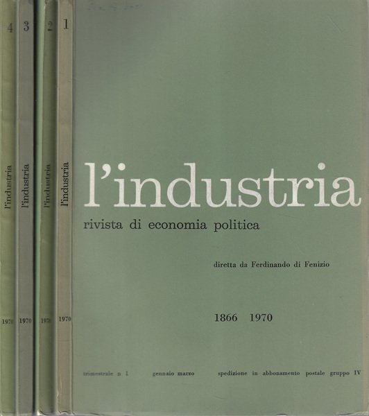 L'industria anno 1970 N. 1, 2, 3, 4