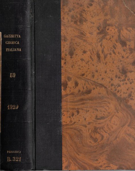 Gazzetta chimica italiana Vol. LIX 1929