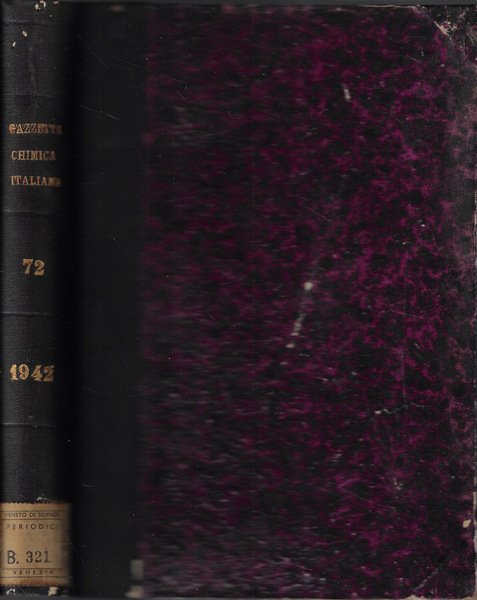 Gazzetta chimica italiana Vol. 72 1942