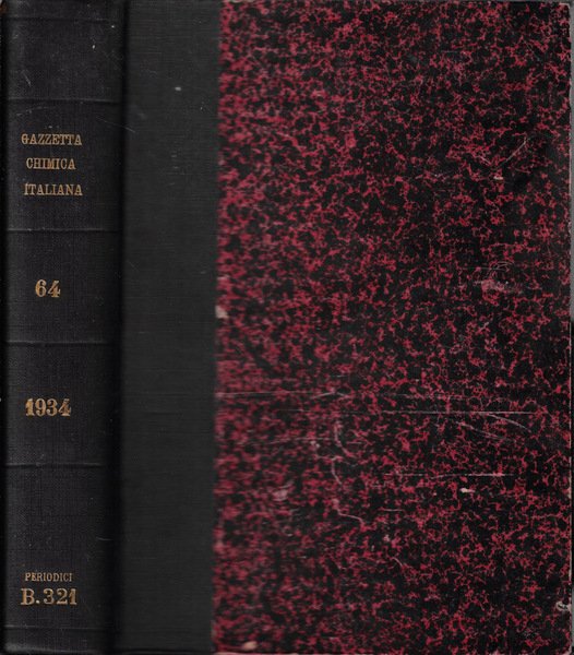 Gazzetta chimica italiana Vol. LXIV 1934