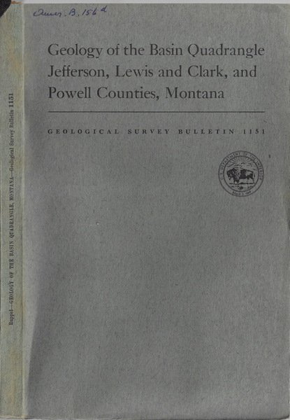 Geology of the basin Quadrangle Jefferson, Lewis and Clark, and …