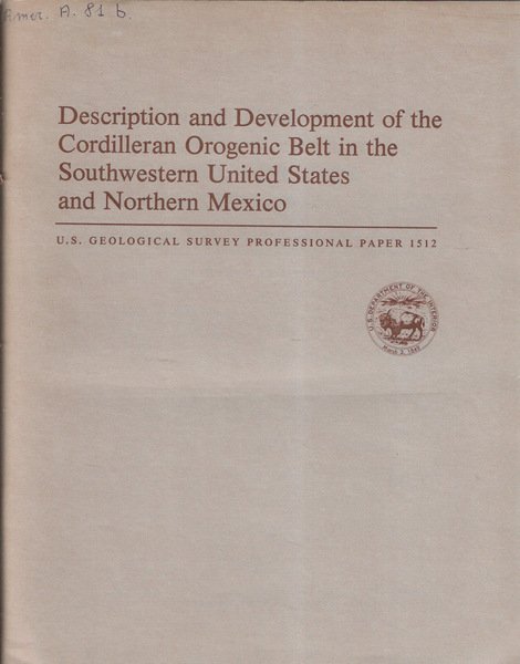 Description and development of the cordilleran orogenic belt in the …