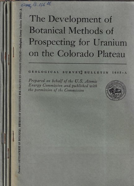 Geological survey bulletin 1085 A, B, C, D