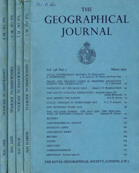 The Geographical Journal. Vol.136, anno 1970