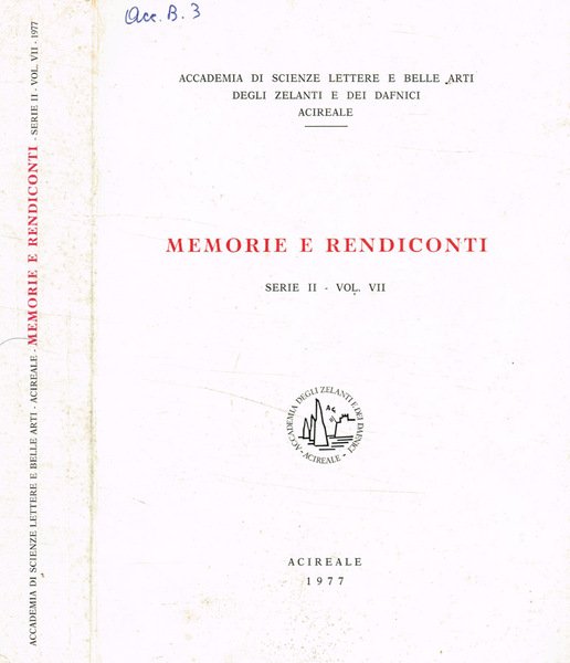 Accademia di scienze lettere e belle arti degli zelanti e … | Immagine principale
