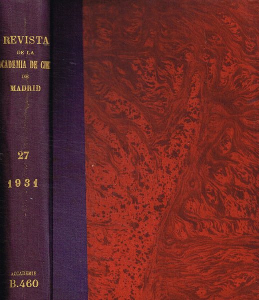 Revista de la Academia de ciencias exactas, fisico-quimicas y naturales …
