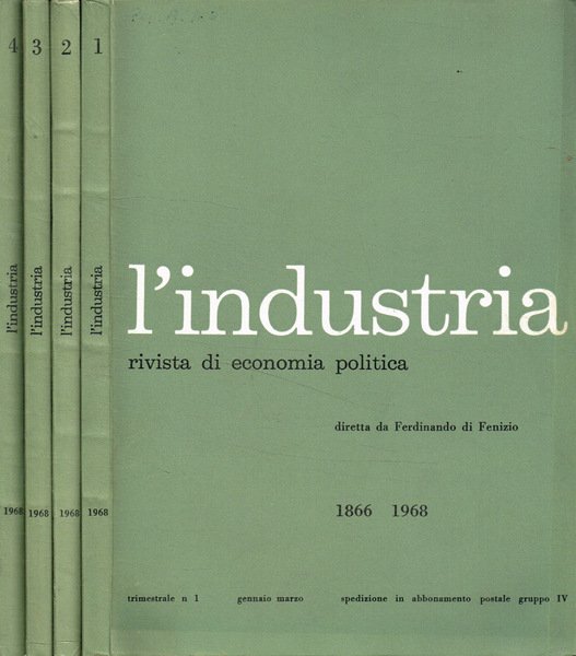 L'industria. Rivista di economia politica. Trimestrale, 1968 | Immagine principale