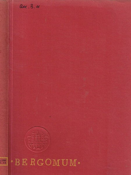 Bergomum. Bollettino della Civica Biblioteca Angelo Mai di Bergamo. Studi di storia, arte e letteratura. Anno 1986, fasc.3/4