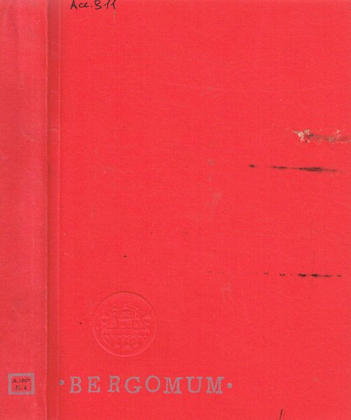 Bergomum. Bollettino della Civica Biblioteca Angelo Mai di Bergamo. Anno 1997, fasc.4