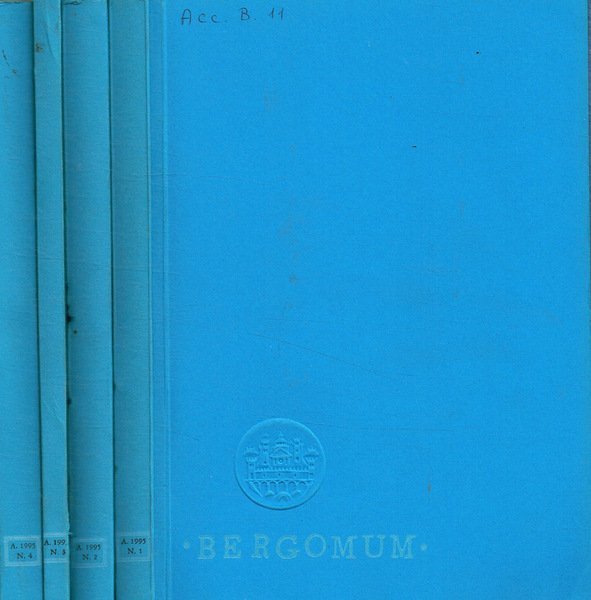 Bergomum. Bollettino della Civica Biblioteca Angelo Mai di Bergamo. Studi di storia, arte e letteratura. Anno 1995