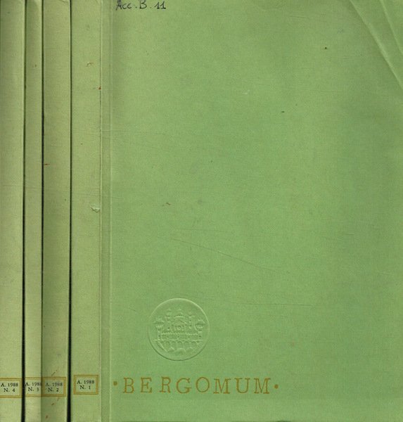 Bergomum. Bollettino della Civica Biblioteca Angelo Mai di Bergamo. Studi di storia, arte e letteratura. Anno 1988