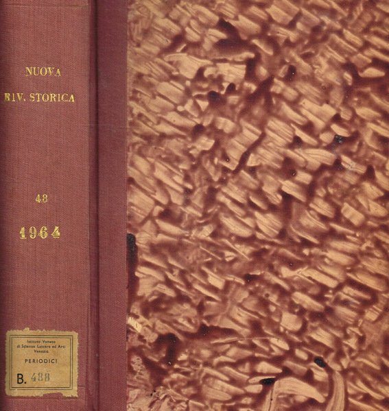 Nuova rivista storica. Volume XLVIII, anno 1964 | Immagine principale