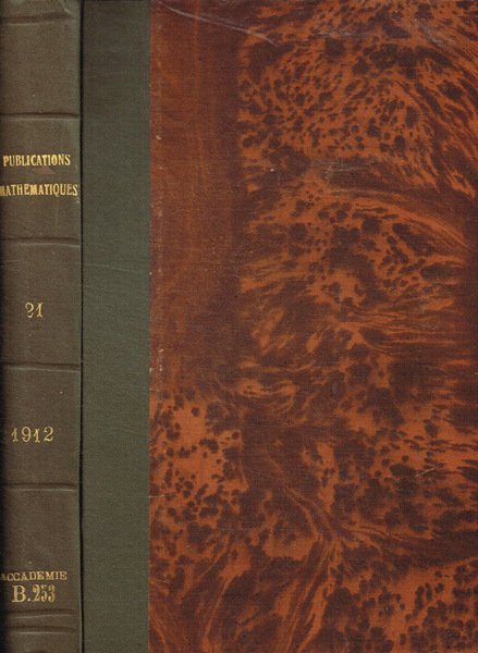 Revue semestrielle des publications mathematiques. Tome XXI parte I, II | Immagine principale