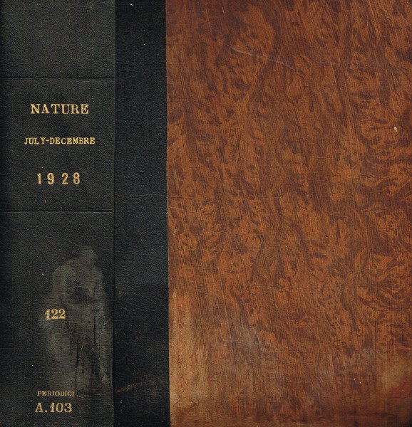 Nature. A weekly journal of science. Vol.CXXII, 1928, july-december 1928 | Immagine principale