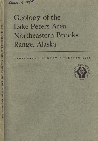 Geology of the lake Peters area Northeastern brooks range, Alaska