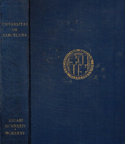 Universitat de Barcelona. Anuari 1934-1935