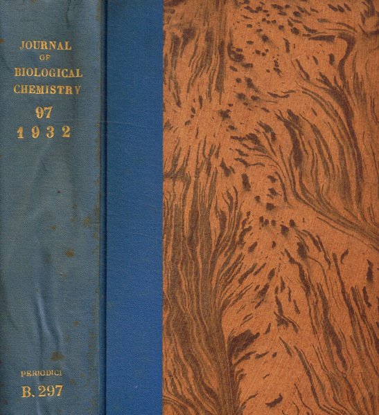 The journal of biological chemistry. Vol.XCVII, july-september 1932