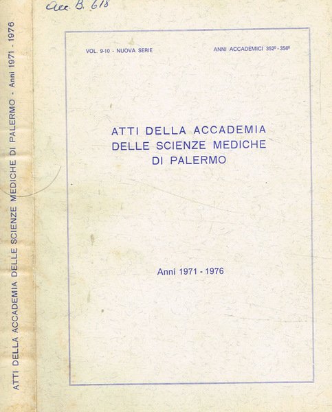 Atti della accademia delle scienze mediche di Palermo. Anni 1971-1976
