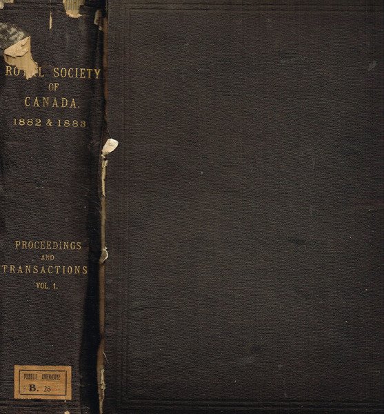 Proceedings and transactions of the royal society of Canada for …