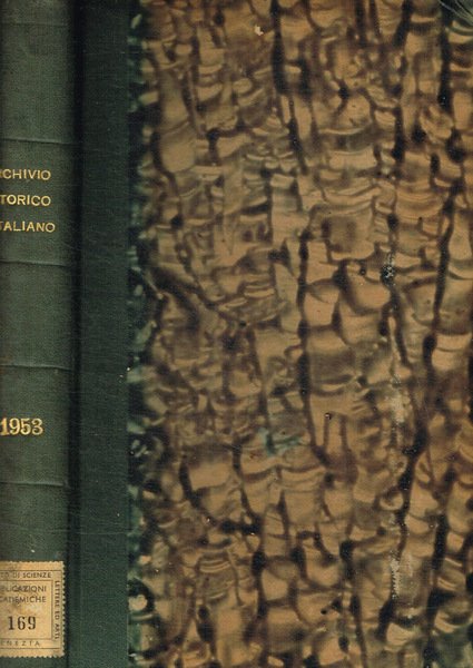 Archivio storico italiano. 1953