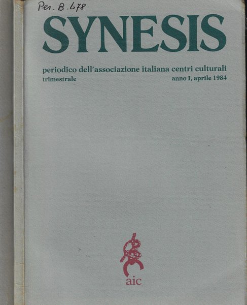 Synesis Aprile-Ottobre 1984 | Immagine principale