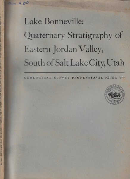 Lake Bonneville: Quaternary Stratigraphy of Eastern Jordan Valley, South of … | Immagine principale