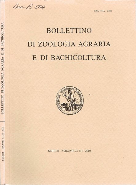 Bollettino di Zoologia Agraria e di Bachicoltura