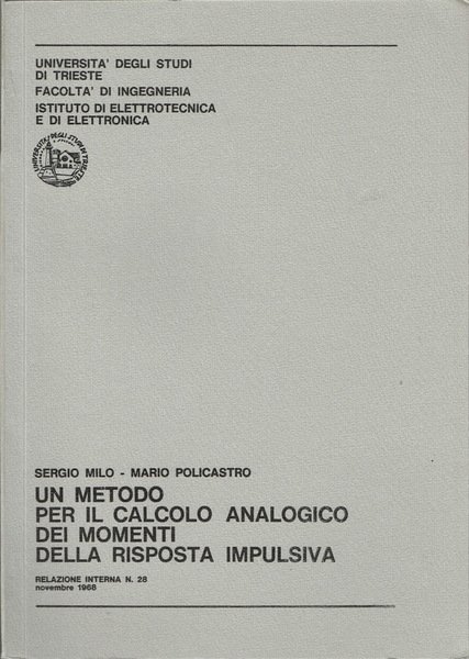 Un metodo per il calcolo analogico dei momenti della risposta …