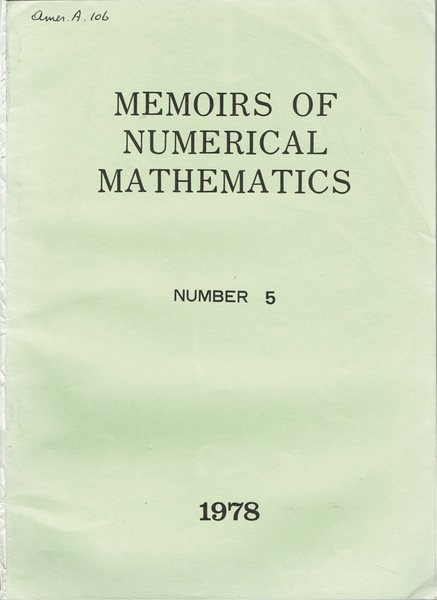 Memoirs of numerical mathematics